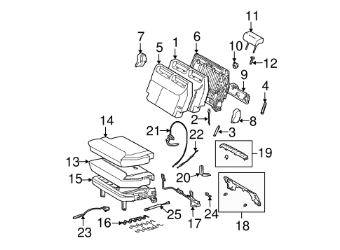 BODY/REAR SEAT COMPONENTS for 2007 Toyota Sienna #4
