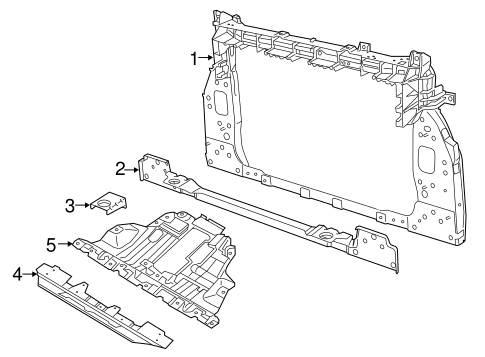 Radiator Support for 2015 Jeep Renegade #0