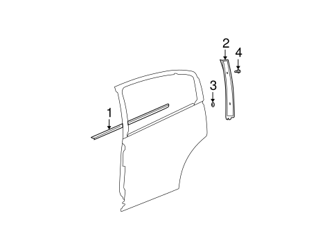 Ion EXTERIOR TRIM - REAR DOOR