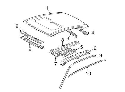 BODY/ROOF & COMPONENTS for 1999 Toyota Camry #1