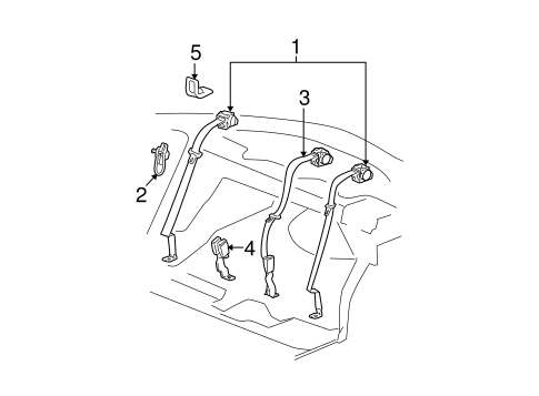 Malibu REAR SEAT BELTS