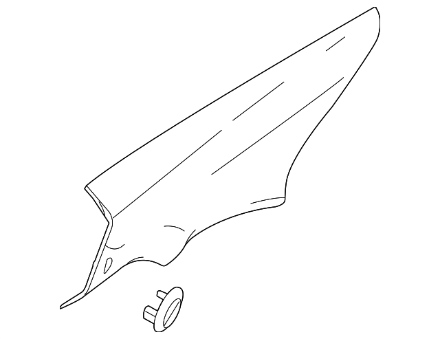 15258317 Деталь UPPER QTR TRIM, RIGHT
