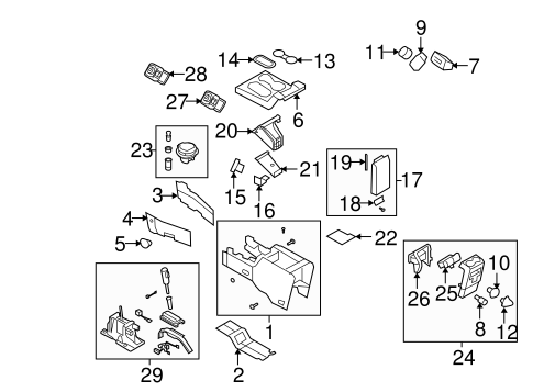Body/Front Console for 2010 Ford Explorer #1