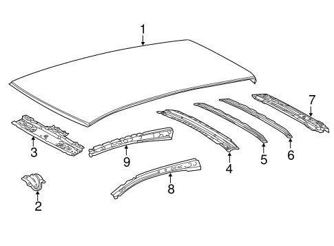 BODY/ROOF & COMPONENTS for 2012 Toyota Yaris #1