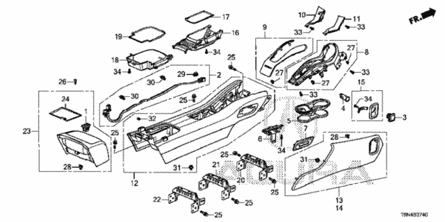 Console for 2018 Acura NSX #0