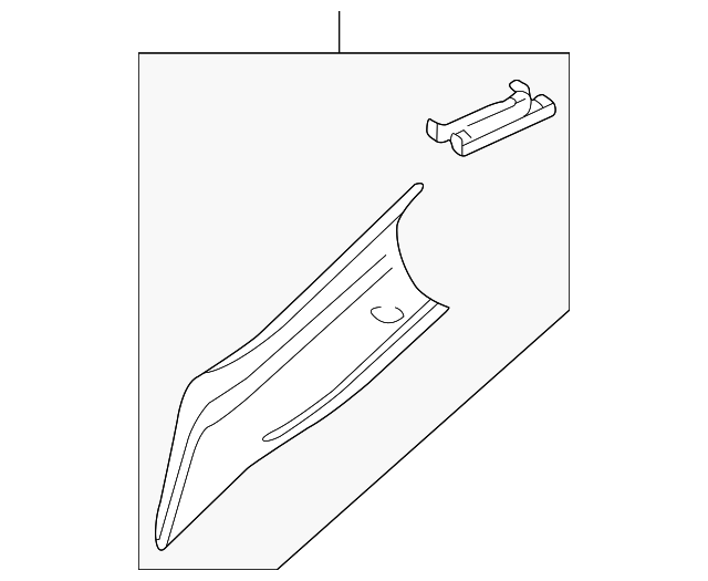EMB000125VAE Деталь WINDSHIELD PILLAR TRIM, RIGHT