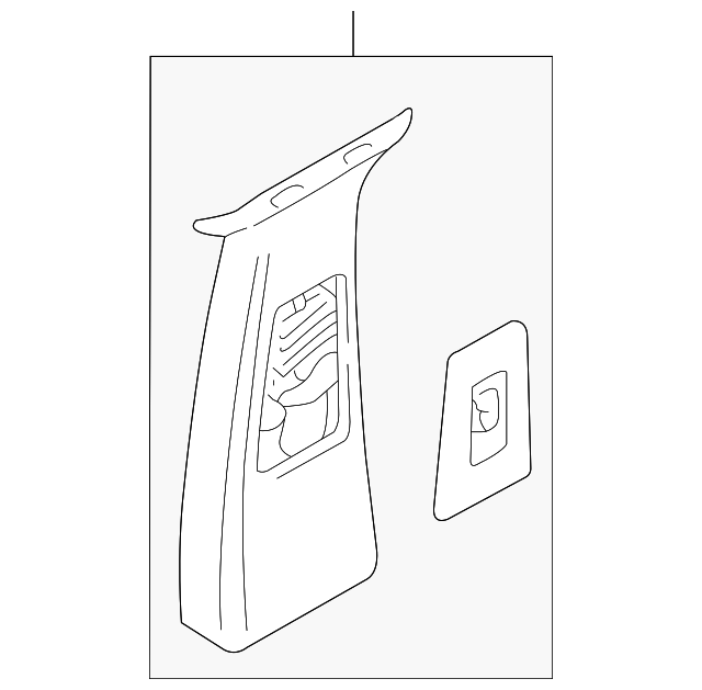 EMG000083VAE Деталь UPR CTR PLR TRIM, RIGHT
