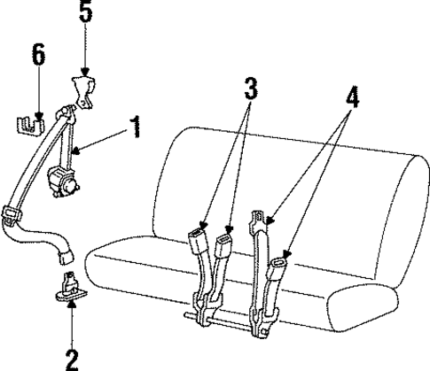 Navigator REAR SEAT BELTS 2