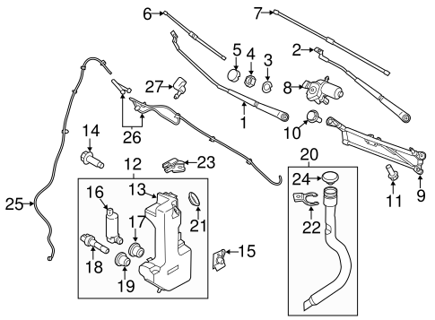 Body/Wiper & Washer Components for 2016 Ford Transit-150 #1