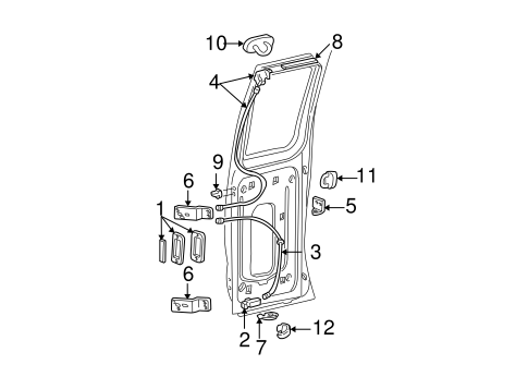 Body/Hardware for 2001 Ford E-250 Econoline #2