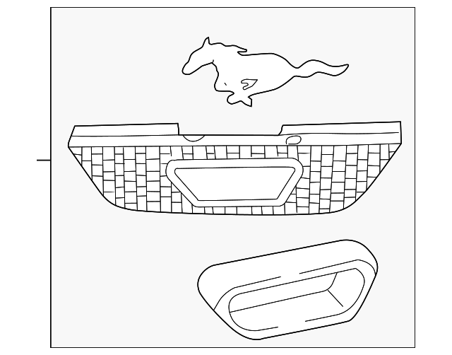 XR3Z-8200-AA Деталь GRILLE ASSY