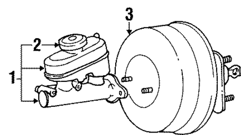 Continental MASTER CYLINDER - COMPONENTS ON DASH PANEL