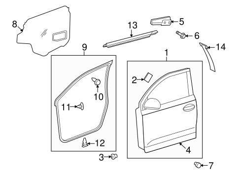 BODY/DOOR & COMPONENTS for 2013 Scion xD #2