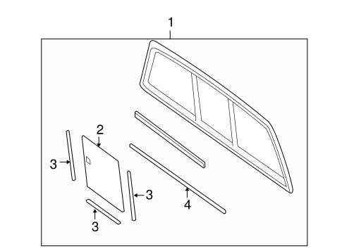 Body/Glass & Hardware - Back for 2006 Ford F-150 #1