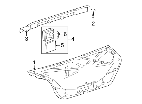 BODY/INTERIOR TRIM - TRUNK for 2001 Toyota Avalon #1
