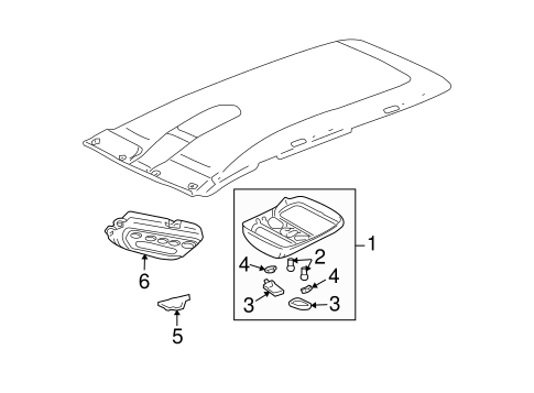 BODY/OVERHEAD CONSOLE for 2006 Toyota Tundra #1