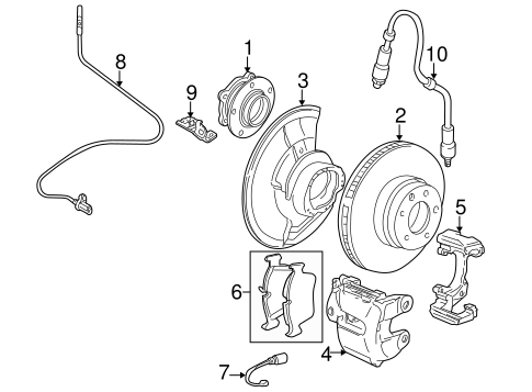 Front Brakes for 2001 BMW Z8 #0