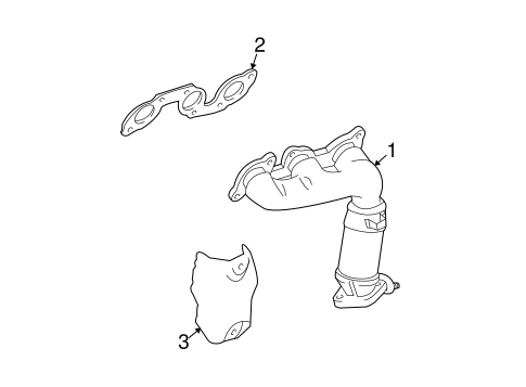 EXHAUST SYSTEM/EXHAUST MANIFOLD for 1999 Toyota Sienna #2