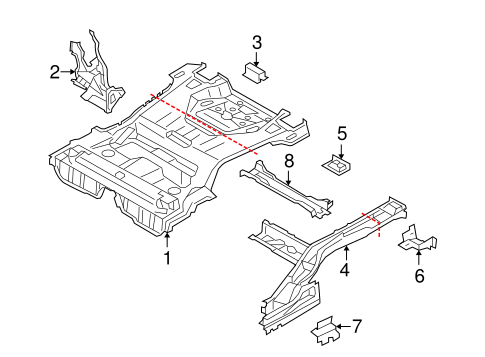XC60 REAR FLOOR & RAILS