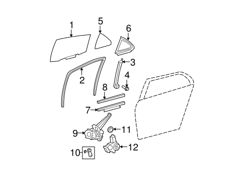 BODY/GLASS - REAR DOOR for 2009 Toyota Yaris #2