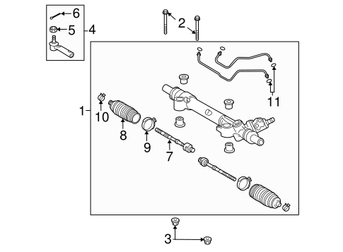 STEERING/STEERING GEAR & LINKAGE for 2013 Toyota FJ Cruiser #2