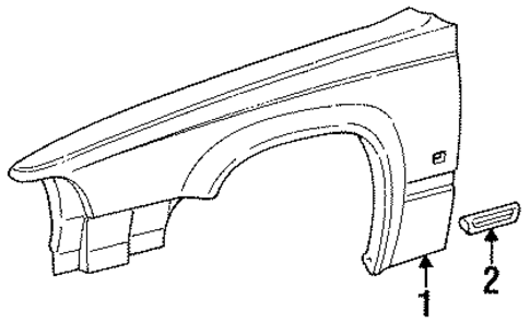 V90 FENDER & COMPONENTS