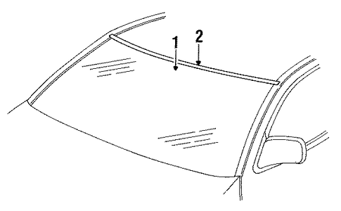 Thunderbird GLASS - WINDSHIELD
