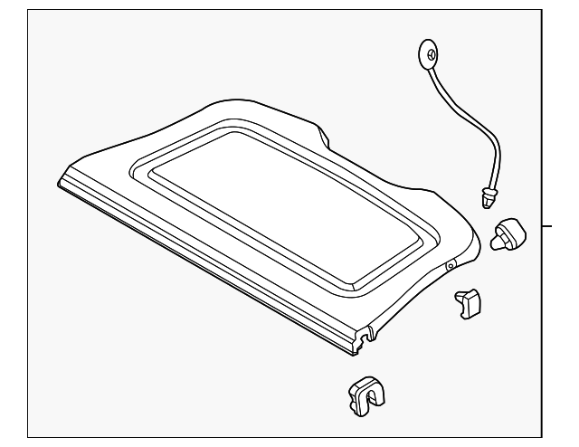 CV6Z-5846668-AB Деталь PKG TRAY TRIM