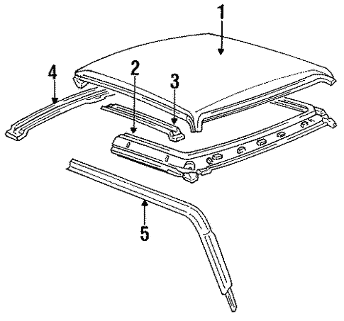 Roof & Components for 1994 Mazda B3000 #1