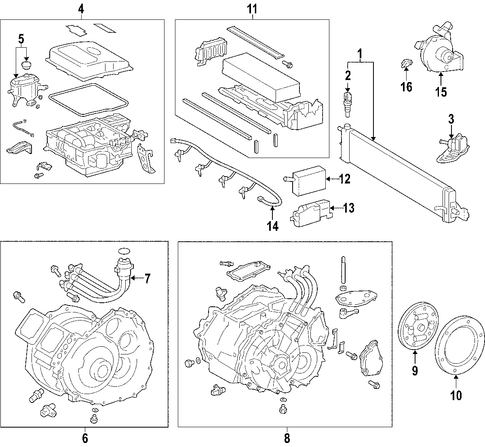 HYBRID COMPONENTS/BATTERY for 2008 Toyota Prius #1