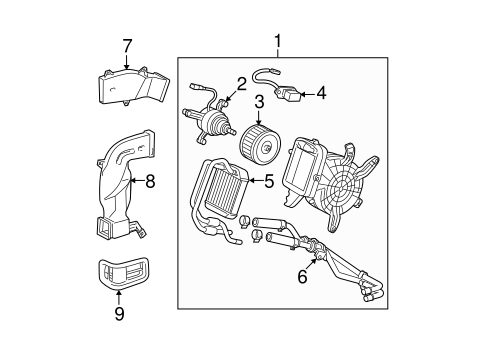 HVAC/REAR HEATER for 2007 Toyota Highlander #1