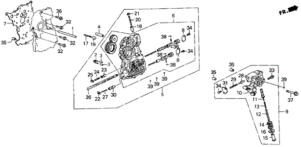 TRANSMISSION - AUTOMATIC/AT MAIN VALVE BODY ('84-'85) for 1985 Honda CIVIC HATCHBACK #1