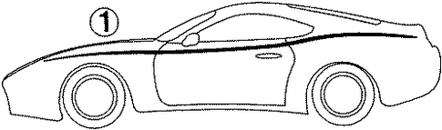 BODY/STRIPE TAPE for 1996 Toyota Supra #1