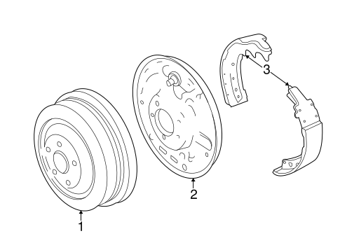 BRAKES/REAR BRAKES for 2003 Dodge Dakota #1