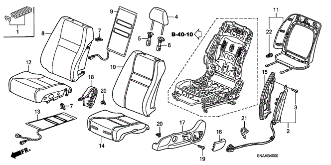 INTERIOR / BUMPER/FRONT SEAT (L.) (1) for 2009 Honda CIVIC SEDAN #1