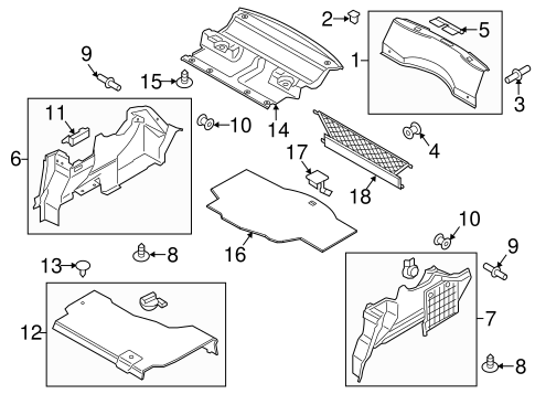 MKZ INTERIOR TRIM - REAR BODY