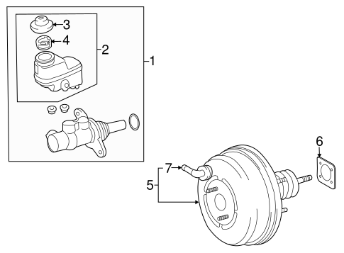 Master Cylinder - Components On Dash Panel for 2018 Toyota RAV4 #0