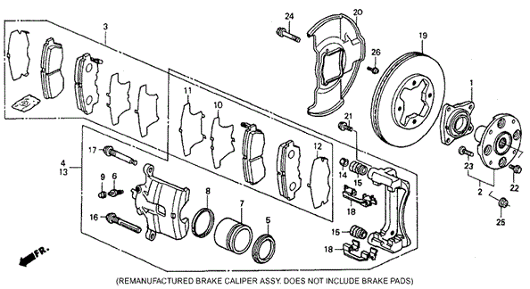 CHASSIS/FRONT BRAKE (2) for 1993 Honda ACCORD COUPE #1