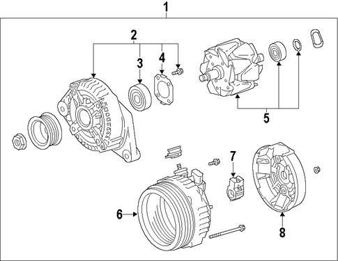 ELECTRICAL/ALTERNATOR for 2009 Toyota Matrix #2