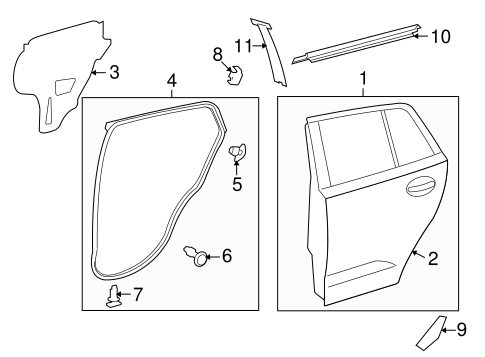 BODY/DOOR & COMPONENTS for 2013 Scion xD #1