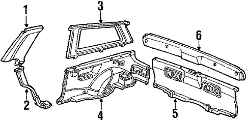 Lining Assembly, R Side *B32L* (Dew Blue) Lining Assembly, R Side *B32L* (Dew Blue)