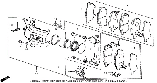 Front Brake for 1987 Honda Civic #0