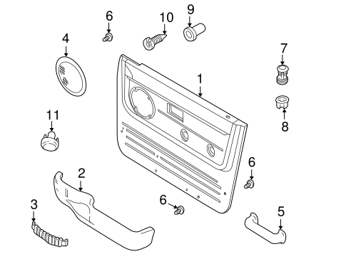 Freelander INTERIOR TRIM - FRONT DOOR