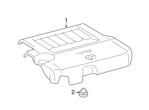 ENGINE/ENGINE APPEARANCE COVER for 2012 Toyota Camry #1