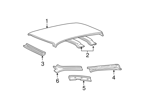Body/Roof & Components for 2004 Ford Taurus #1