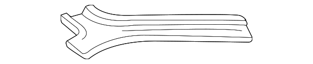 F6DZ7451186AA Деталь SIDE RAIL, RIGHT