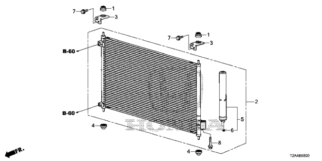 BODY / AIR CONDITIONING/A/C CONDENSER for 2013 Honda ACCORD SEDAN #1