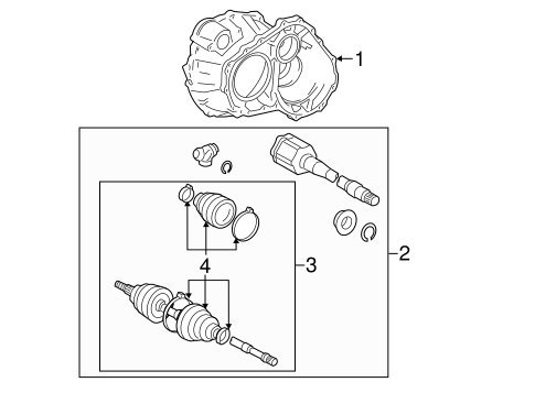 FRONT SUSPENSION/CARRIER & FRONT AXLES for 2014 Toyota Sienna #1