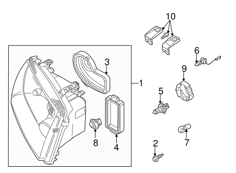Bulbs - Chassis for 2002 Volkswagen Jetta #0