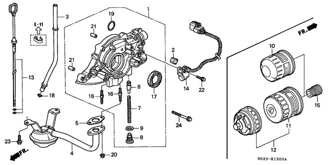 Engine/Oil Pump - Oil Strainer (SOHC) for 2000 Honda CIVIC COUPE #1